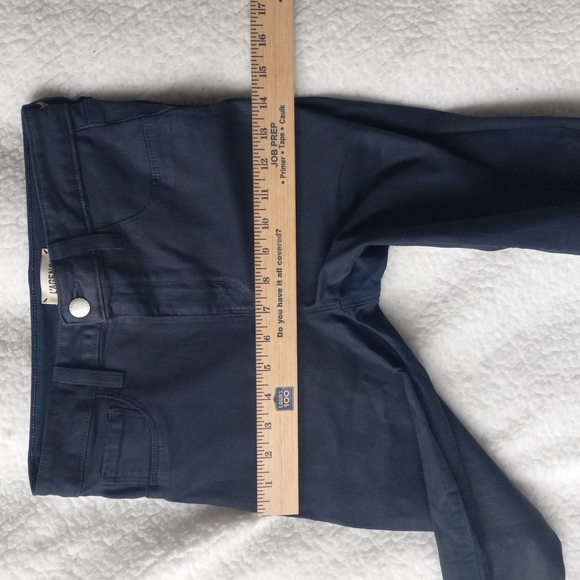 L'agence Margot Skinny High Rise Navy Coated Pants Size 27 Revolve - Picture 12 of 14